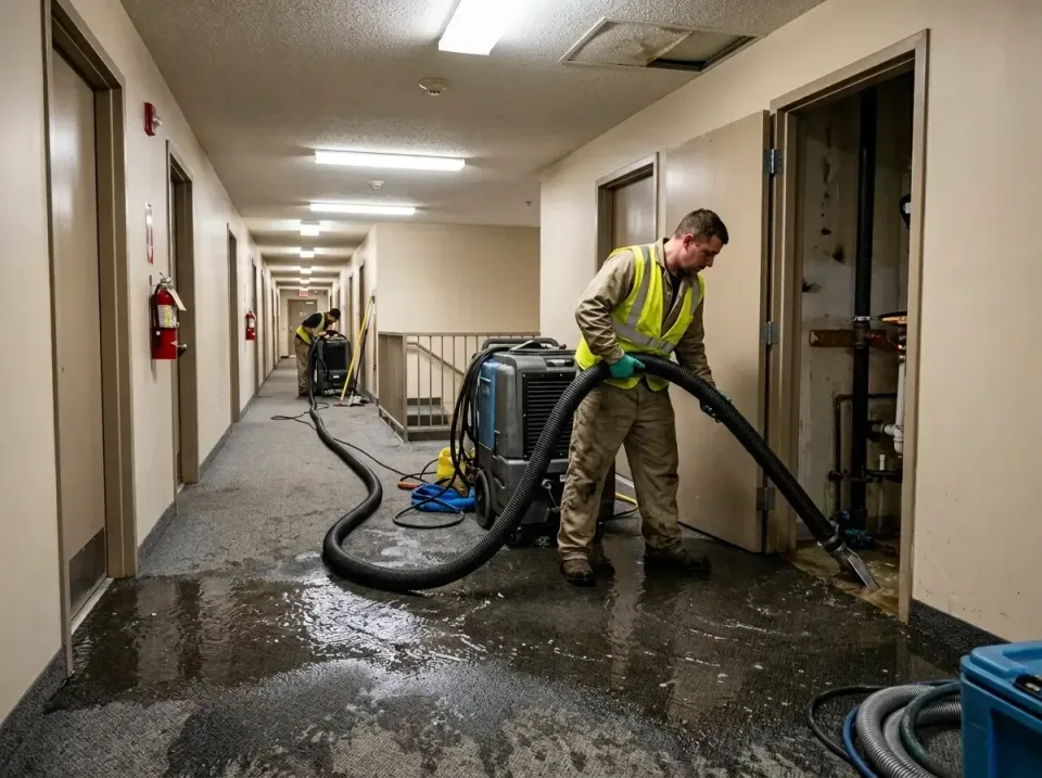 multi-unit-apartment-hallway-f-005 — frequently asked questions, Emergency Burst Pipe Water Extraction & Removal in Las Cruc…